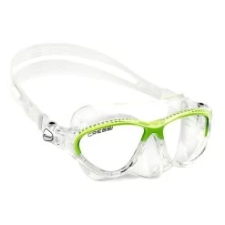 Cressi Moon Weiß-grüne Tauchmaske Mit Klaren Gläsern Für Kinder