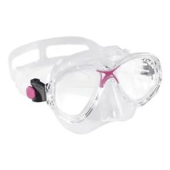 Cressi Marea Weiß Rosa Tauchmaske Mit Klaren Gläsern Für Kinder