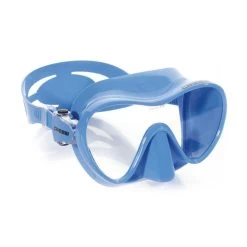 Cressi F1 Tauchermaske Blau Mit Transparenten Gläsern