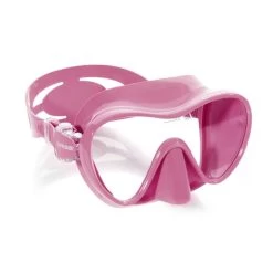 Cressi F1 Tauchermaske Rosa Mit Transparenten Gläsern