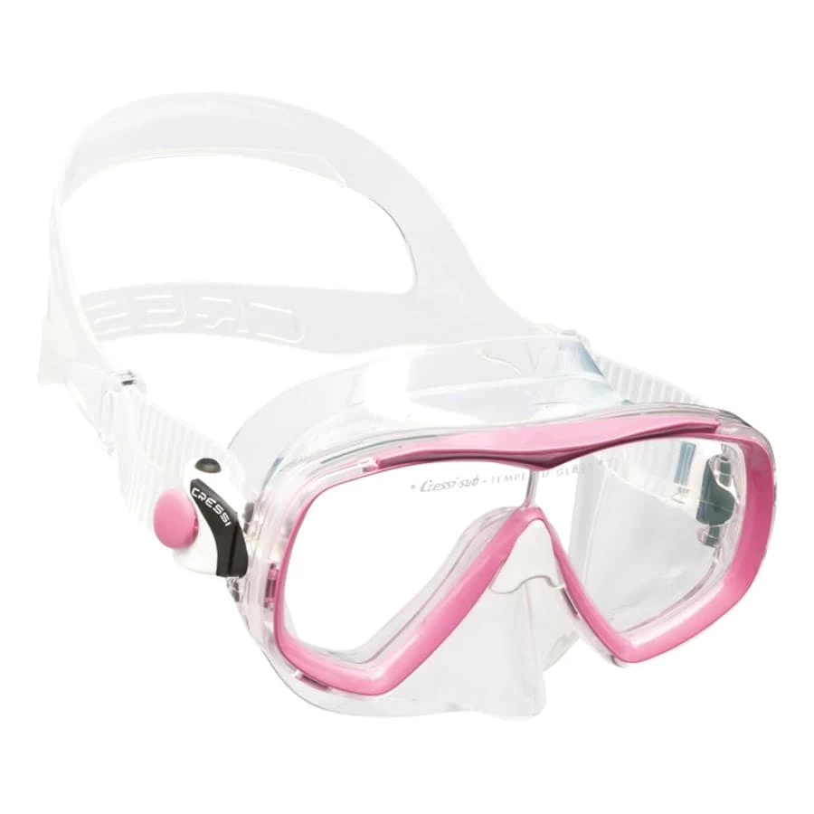 Cressi Estrella Weiß-rosa Tauchmaske Mit Klaren Gläsern 1 Cressi Estrella Weiß-rosa Tauchmaske Mit Klaren Gläsern