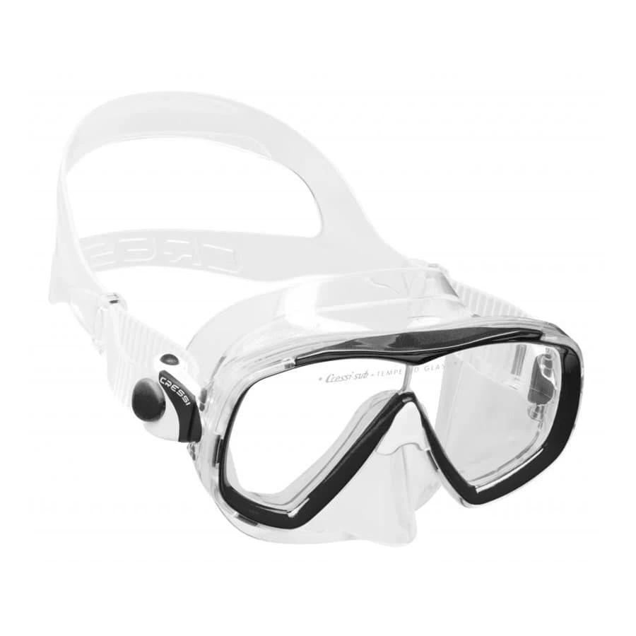 Cressi Estrella Tauchmaske Schwarz Weiß Mit Klaren Gläsern 1 Cressi Estrella Tauchmaske Schwarz Weiß Mit Klaren Gläsern