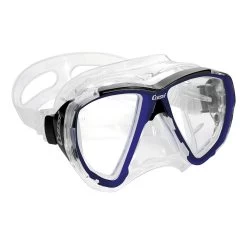 Cressi Big Eyes Scuba Maske Weiß Blau Mit Klaren Gläsern