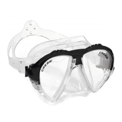 Cressi Matrix Scuba Maske Schwarz Weiß Mit Klaren Gläsern