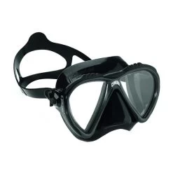 Cressi Lince 2 Tauchmaske Schwarz Mit Transparentem Glas