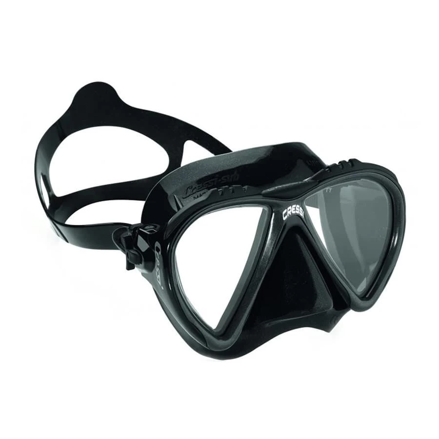 Cressi Lince 2 Tauchmaske Schwarz Mit Transparentem Glas 1 Cressi Lince 2 Tauchmaske Schwarz Mit Transparentem Glas