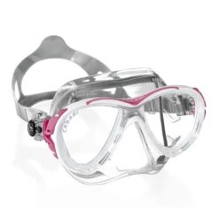 Cressi Eyes Evo Weiß Rosa Tauchmaske Mit Klaren Gläsern