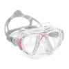 Cressi Nano Weiß Rosa Tauchmaske Mit Klaren Gläsern