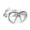 Cressi Air Scuba Maske Schwarz Weiß Mit Klaren Gläsern