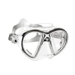 Cressi Air Scuba Maske Schwarz Weiß Mit Klaren Gläsern