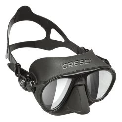 Cressi Calibro Taucherbrille Schwarz Mit Verspiegelten Gläsern