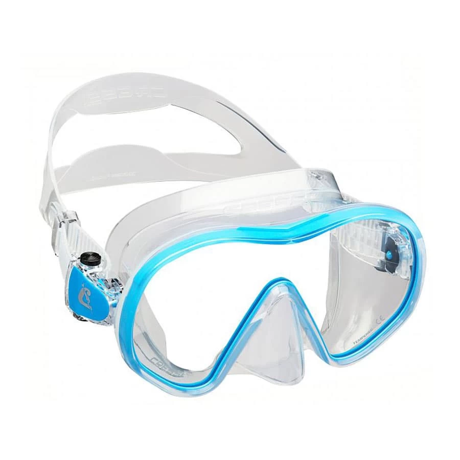 Cressi F-Dual Tauchermaske Weiß/blau Mit Transparenten Gläsern 1 Cressi F-Dual Tauchermaske Weiß/blau Mit Transparenten Gläsern