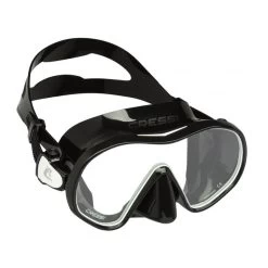 Cressi F-Dual Tauchermaske Schwarz Mit Transparenten Gläsern
