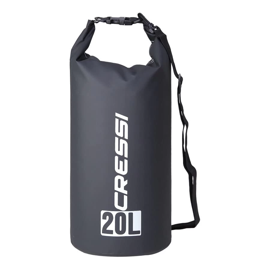 Cressi Dry PVC 20L Rucksack Schwarz 1 Cressi Dry PVC 20L Rucksack Schwarz