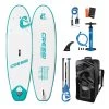 Cressi Isup Element 8'2" Paddle Surf Board Set Aufblasbar Grün