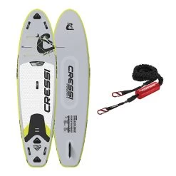 Cressi Isup Solid 10'6" Paddle Surf Board Set Aufblasbar Grau