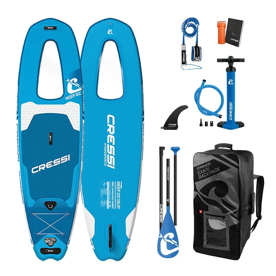 CRESSI Isup Reef 10'2" Paddle Surf Board Set Blau 1 CRESSI Isup Reef 10'2" Paddle Surf Board Set Blau