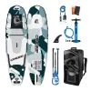 CRESSI Isup Tiger Shark 10'2" Paddle Surf Board Set Aufblasbar Grau