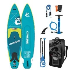 Cressi Isup Jet 11'2' Surf Board Set Aufblasbar Blau