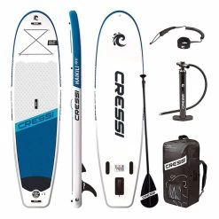 Cressi Isup Haikili 10'6" Paddle Surf Board Set Aufblasbar Weiß