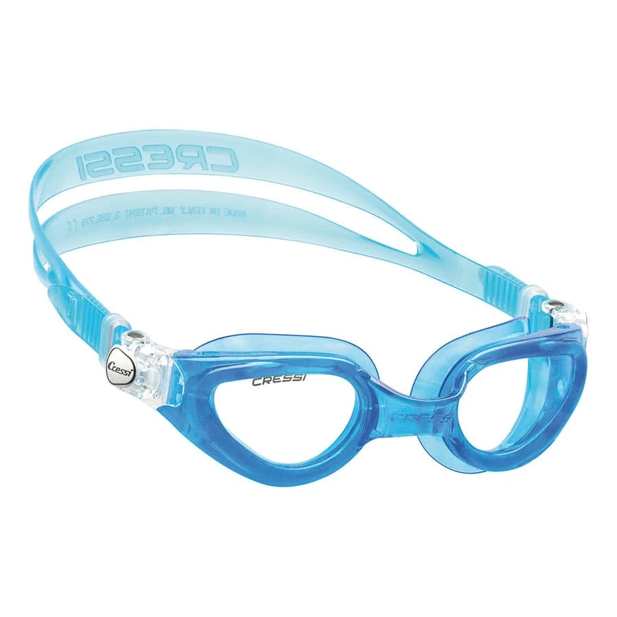 Cressi Right Schwimmbrille Hellblau Mit Transparenten Gläsern Blau 1 Cressi Right Schwimmbrille Hellblau Mit Transparenten Gläsern Blau
