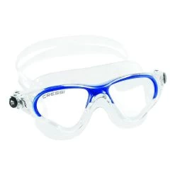 Schwimmbrille Cressi Cobra Weiß Blau Mit Klaren Gläsern