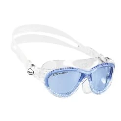 Schwimmbrille Cressi Cobra Weiß Mit Klaren Gläsern Blau Kinderbrille Blau