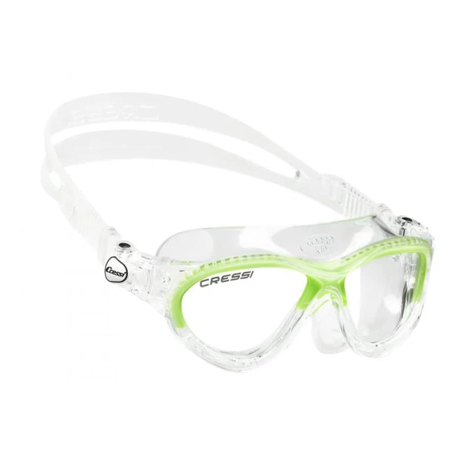 Schwimmbrille Cressi Cobra Weiß Grün Mit Klaren Gläsern Für Kinder 1 Schwimmbrille Cressi Cobra Weiß Grün Mit Klaren Gläsern Für Kinder