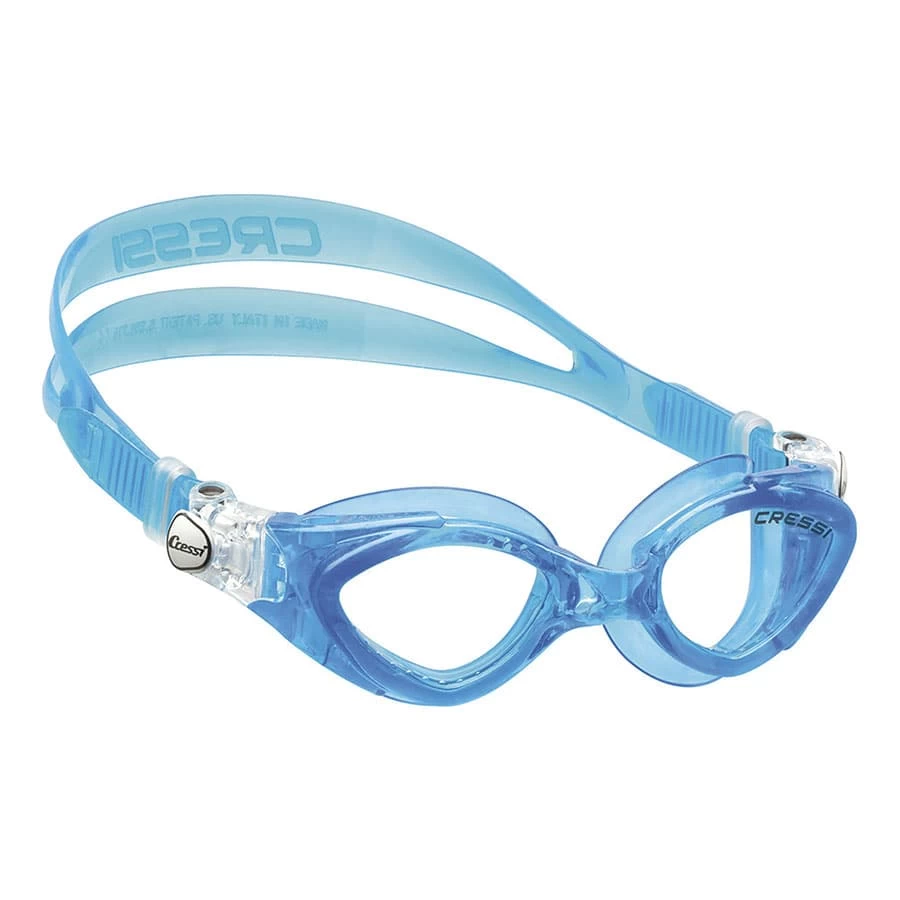 Cressi King Crab Schwimmbrille Blau Mit Transparenten Gläsern 1 Cressi King Crab Schwimmbrille Blau Mit Transparenten Gläsern