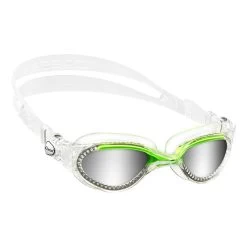 Schwimmbrille Cressi Flash Weiß Grün Mit Verspiegelten Gläsern