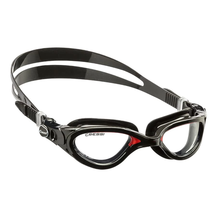 Cressi Flash Schwimmbrille Schwarz Mit Transparenten Gläsern 1 Cressi Flash Schwimmbrille Schwarz Mit Transparenten Gläsern