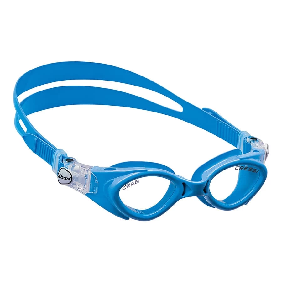 Cressi Crab Schwimmbrille Blau Mit Transparenten Gläsern 1 Cressi Crab Schwimmbrille Blau Mit Transparenten Gläsern