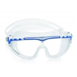 Cressi Skylight Schwimmbrille Weiß/blau Mit Transparenten Gläsern