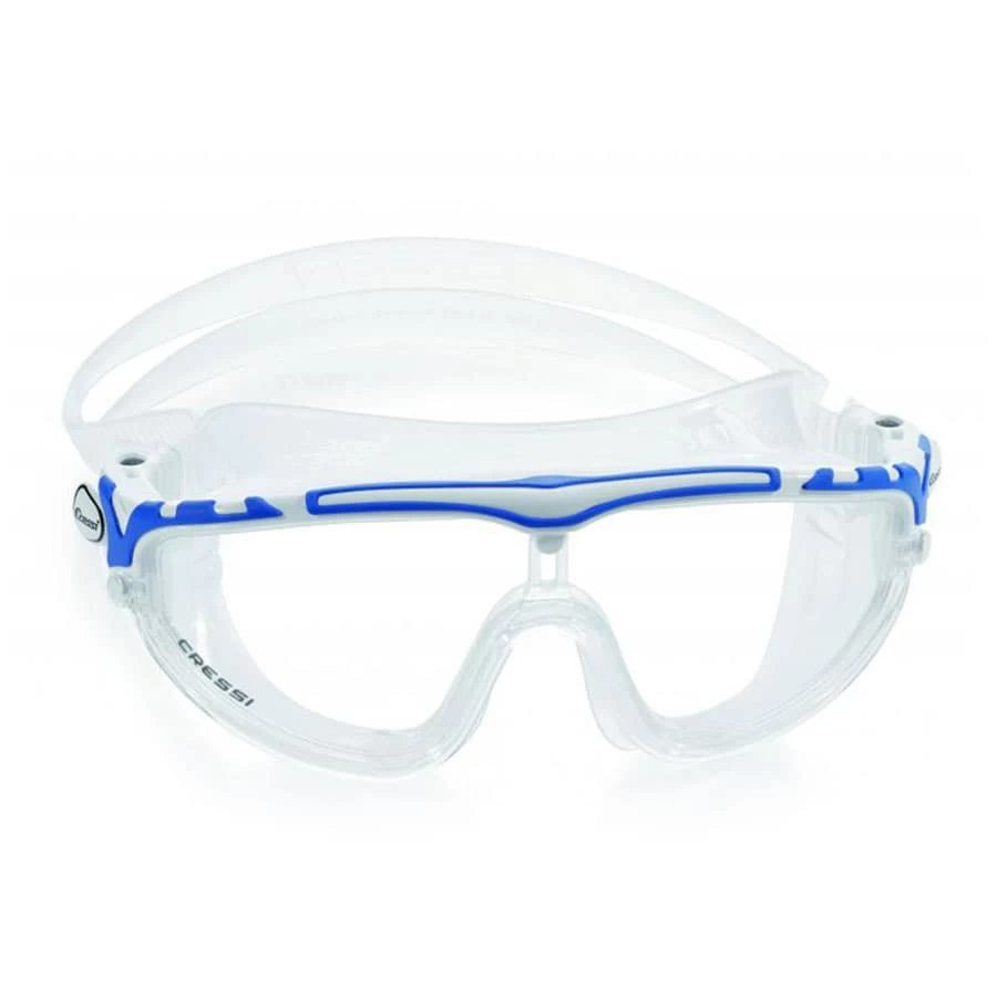 Cressi Skylight Schwimmbrille Weiß/blau Mit Transparenten Gläsern 1 Cressi Skylight Schwimmbrille Weiß/blau Mit Transparenten Gläsern