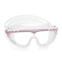 Cressi Skylight Schwimmbrille Weiß/rosa Mit Transparenten Gläsern