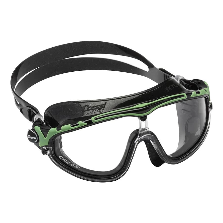Cressi Skylight Schwimmbrille Schwarz/grün Mit Transparenten Gläsern 1 Cressi Skylight Schwimmbrille Schwarz/grün Mit Transparenten Gläsern