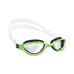 Cressi Thunder Schwimmbrille Grün/weiß Mit Transparenten Gläsern