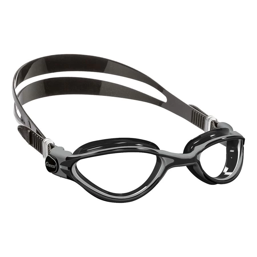 Cressi Thunder Schwimmbrille Schwarz/grau Mit Transparenten Gläsern 1 Cressi Thunder Schwimmbrille Schwarz/grau Mit Transparenten Gläsern