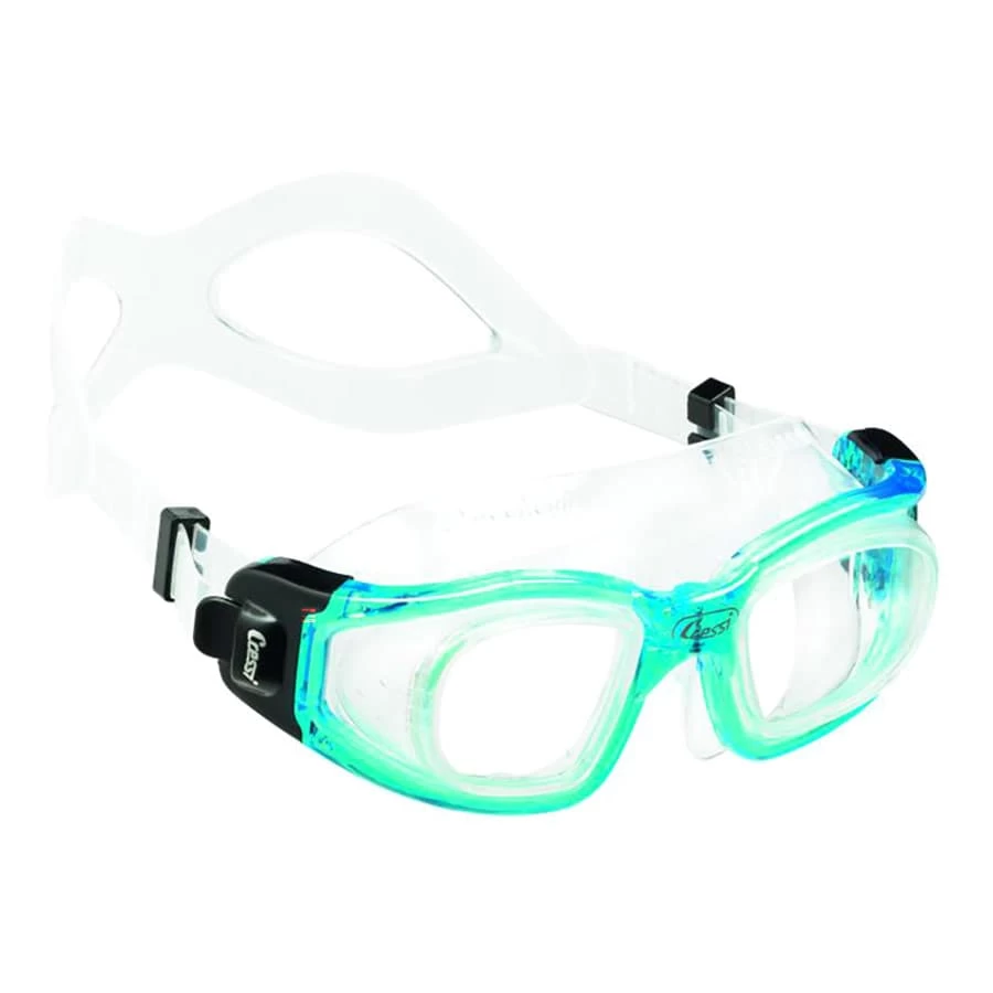Schwimmbrille Cressi Galileo Glass Weiß Hellblau Mit Klaren Gläsern 1 Schwimmbrille Cressi Galileo Glass Weiß Hellblau Mit Klaren Gläsern