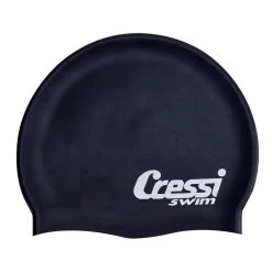Cressi Silikon Schwimmkappe Dunkelblau