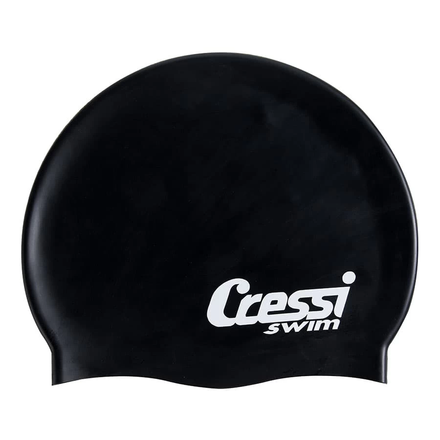 Cressi Silikon Schwimmkappe Schwarz