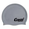 Cressi Silikon Schwimmkappe Grau/silber