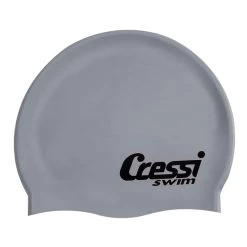 Cressi Silikon Schwimmkappe Grau/silber