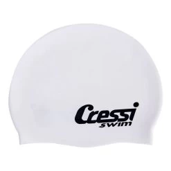 Cressi Silicona Kinder Badekappe Weiß